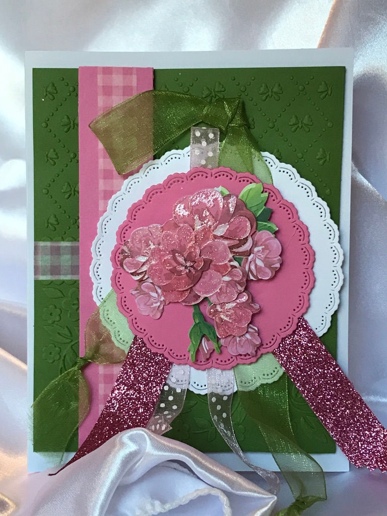 Everyday card with beautiful pink flowers.