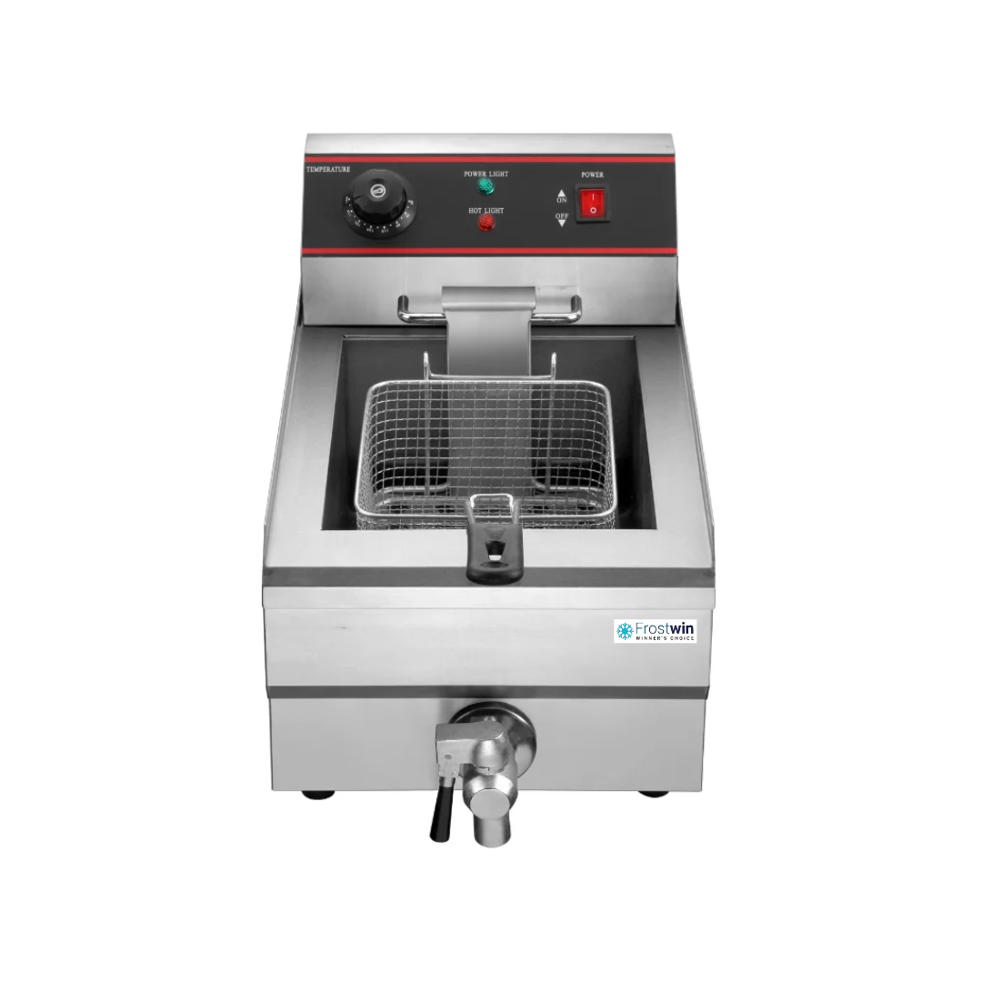 Frost Win Electric 10 Litre Deep Fryer Single With Tap