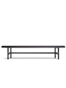 Pierre small table displayed in a wide format showing the full length of the top and the supporting frame