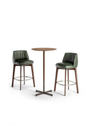 Bob Bistrot high table displayed with bar stools, illustrating its use as a gathering point with clean lines and a compact footprint