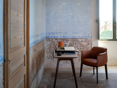 Archibald dining chair by Poltrona Frau designed by Jean-Marie Massaud styled within a refined interior setting demonstrating elegant dining seating design