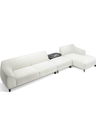Archibald Sofa System modular sofa by Poltrona Frau shown with chaise configuration highlighting modular flexibility and relaxed lounge comfort.