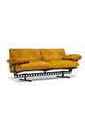 Overture sofa by Poltrona Frau presented in an alternate finish emphasising the exposed support structure