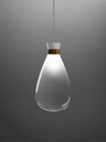 Single pendant lamp presented individually, showing its refined proportions and suspended lighting element
