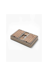 Games Collection mahjong set by Poltrona Frau displayed closed in an alternate version, emphasizing its minimal form
