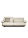 Front view of the Blisscape sofa by Poltrona Frau showing the full seating arrangement and balanced proportions