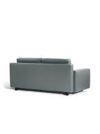 Rear view of the Massimosistema bed highlighting the back of the headboard and overall structure