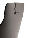 Close-up of the adjustment mechanism on the Downtown lounge armchair by Poltrona Frau highlighting functionality