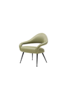 Letizia armchair by Poltrona Frau presented in an alternate version maintaining its soft and elegant design