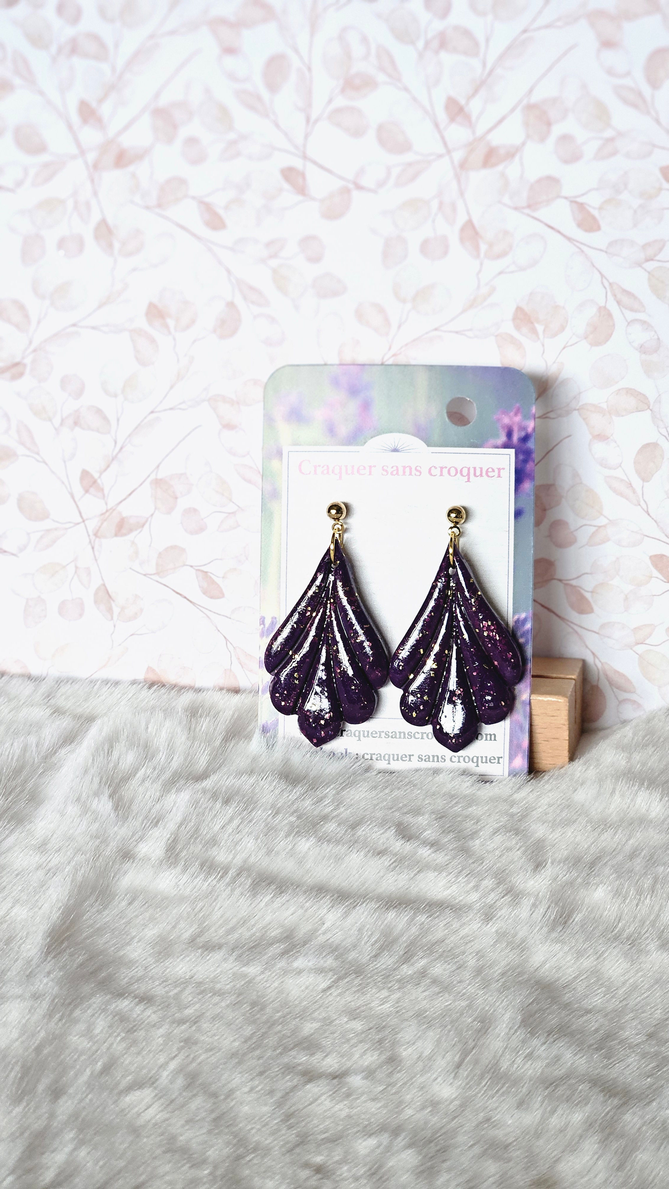 BO Edith violet & dorée