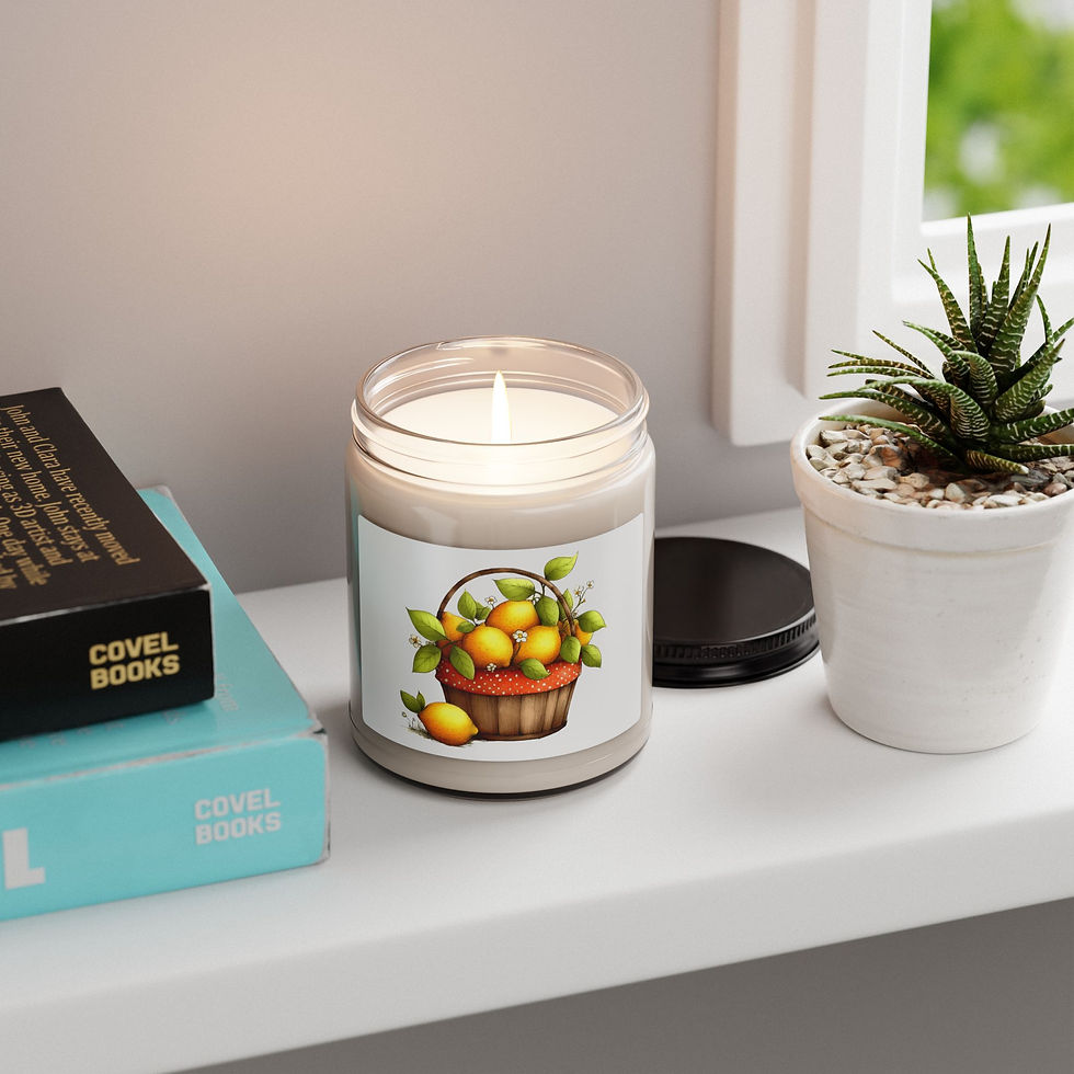 Thumbnail: Lemon Basket Scented Soy Candle, 9oz | Citrus Fruit Jar Candle