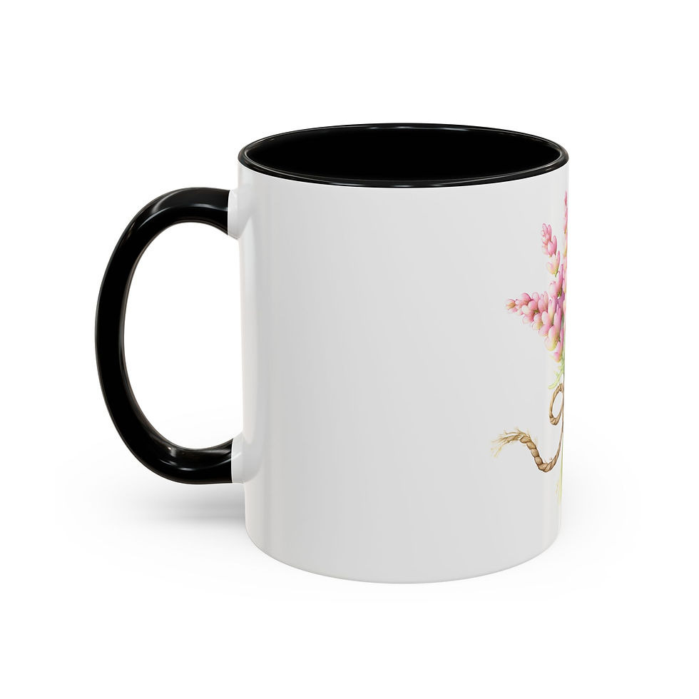 Thumbnail: Lavender Bouquet Mug | Pink Floral Bundle Accent Coffee Cup