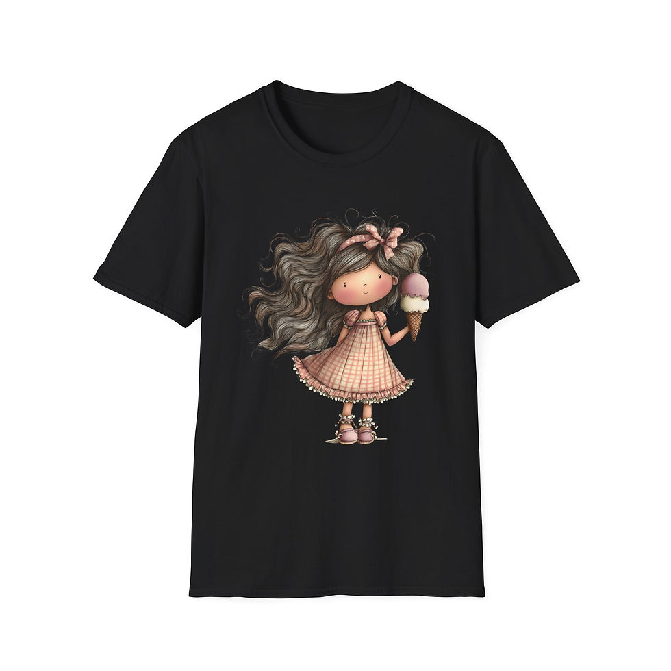 Thumbnail: Sweet Ice Cream Girl T-Shirt | Cute Doll Illustration