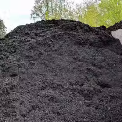 DeMarco's Black Mulch: Bulk DeMarco's Black Mulch delivery for black landscaping mulch in Central NY.
