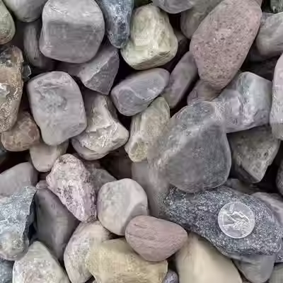 Decorative Quarry Grays #3 2" bulk stone for driveways and landscaping in Central NY.