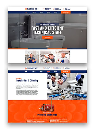 Plumbing Wix template