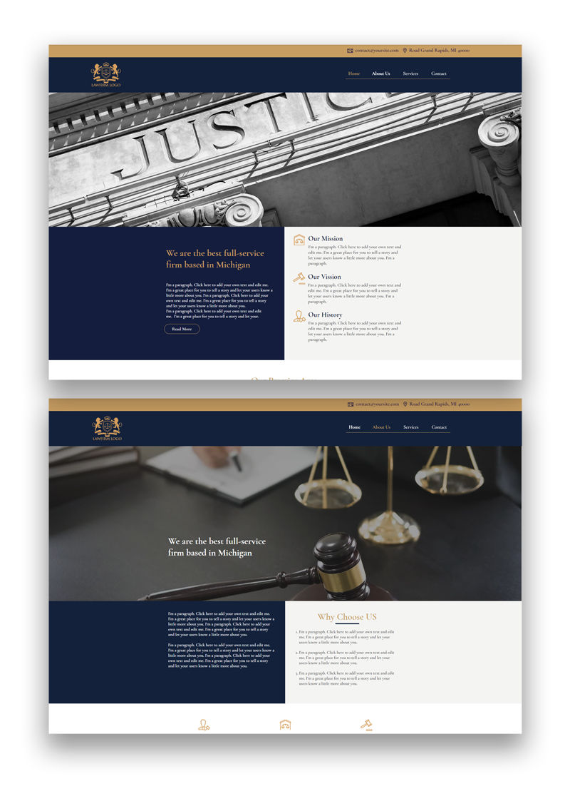 Law Firm Wix Template