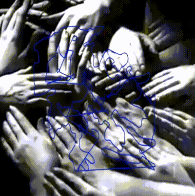 ST002_3rd_Your hand in mine _ 直到交縫點被燙傷_2024_ Multimedia (TouchDesigner)_Dimensions Variabl