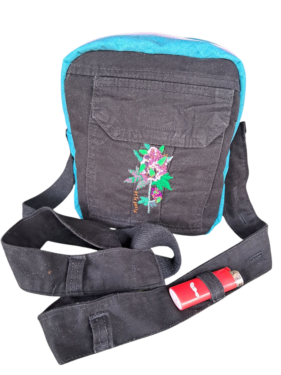 Miniatura: Shoulder bag Bolsa lateral artesanal bordada