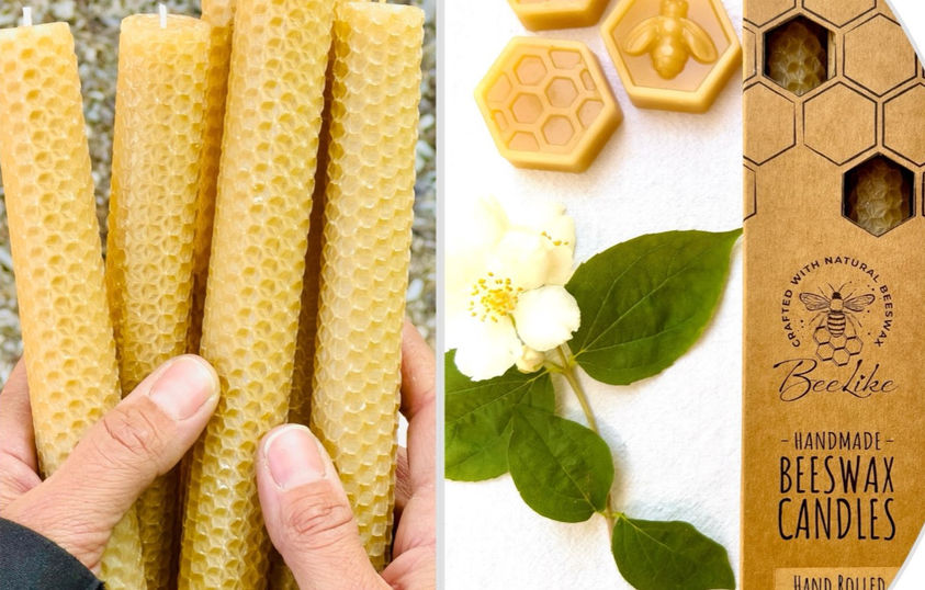 Honey and beeswax products ( candles, skin care, leather and wood care)