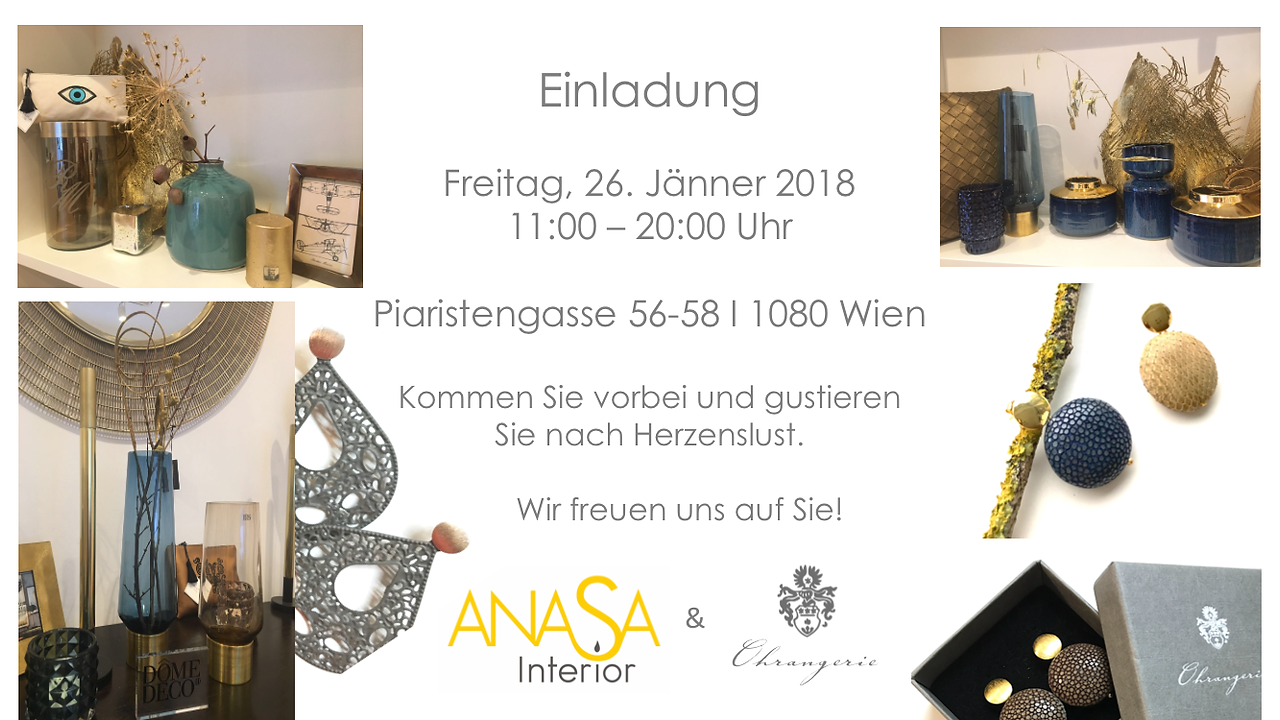 Einladung Ohrangerie bei Anasa