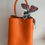 Miniaturbild: Lederbeutel mit Crossbodyriemen, orange