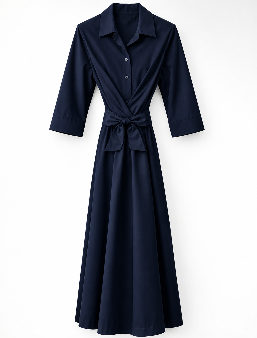 Herbst - Wickelkleid one-size, dunkelblau
