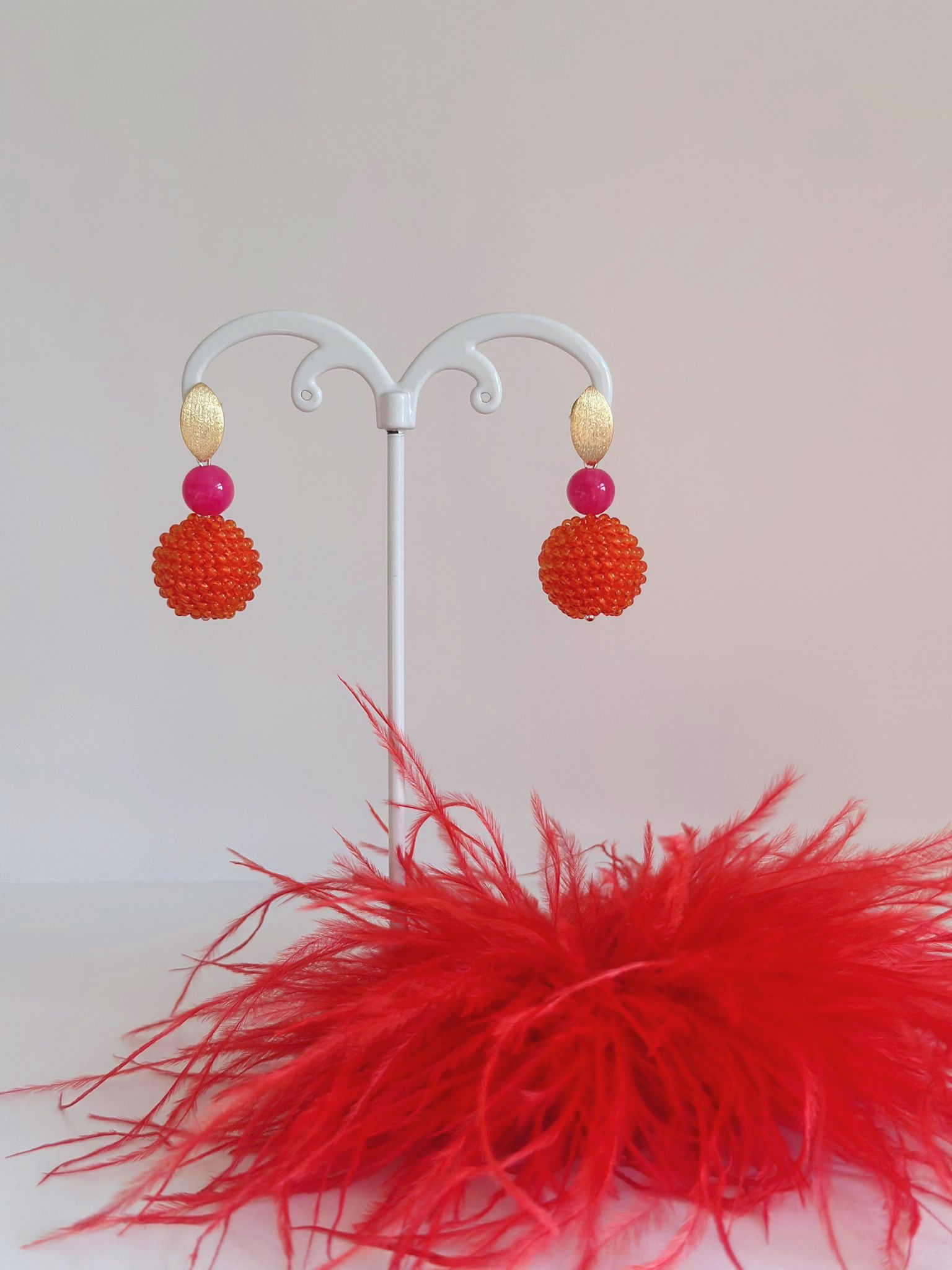 Beerenkugeln mit Jade, aperol/pink