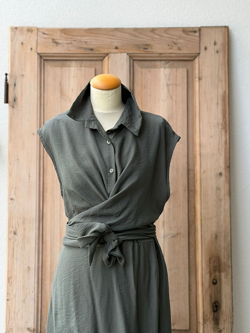 Miniaturbild: Wickelkleid, one-size, eucalyptus grün