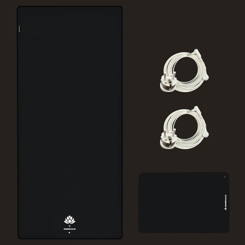 Erdungsmatte Set – 30 X 100 Cm, Mit EU-Erdungskabel, Für Entspannung & EMF-Schutz
