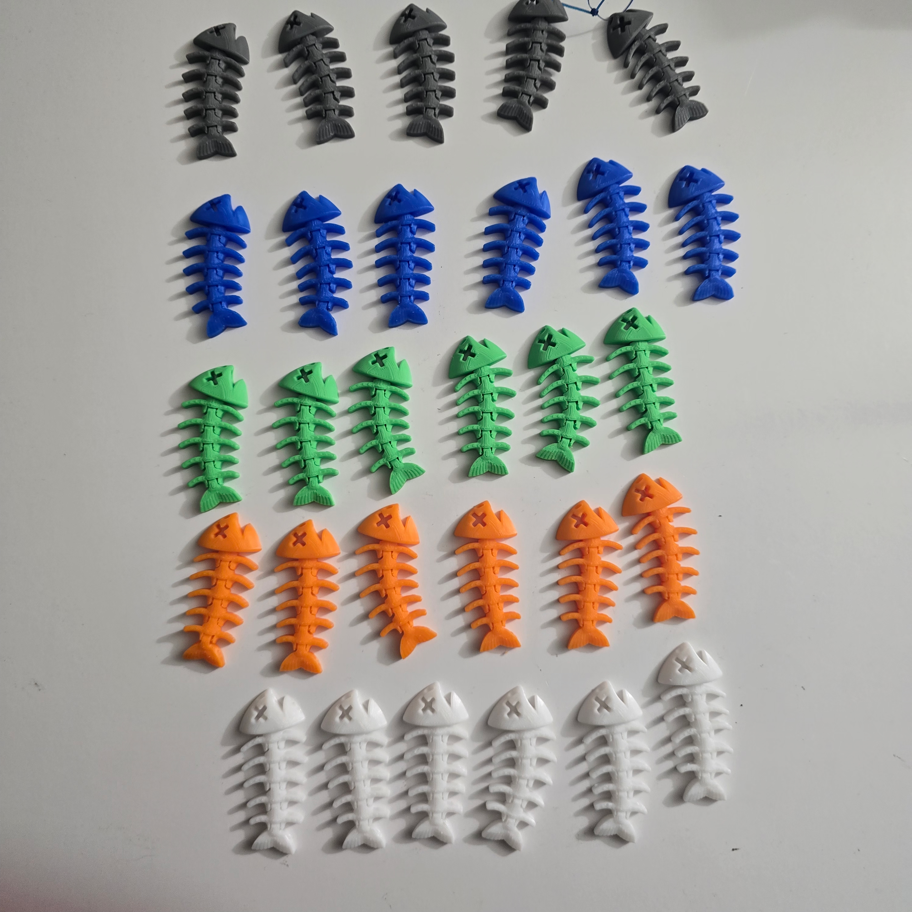 Fishbone keychains
