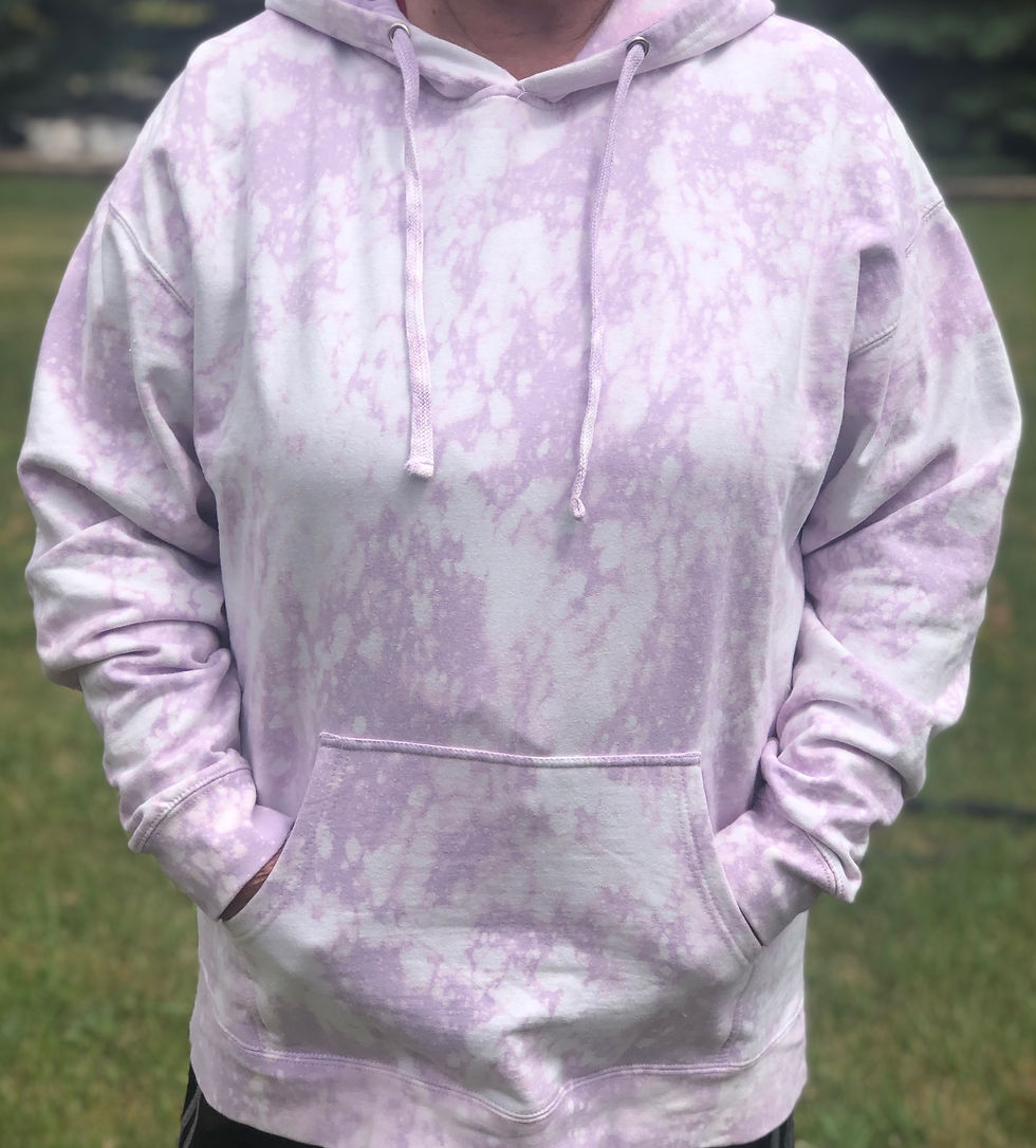 LAVENDER REVERSE TIE DYE