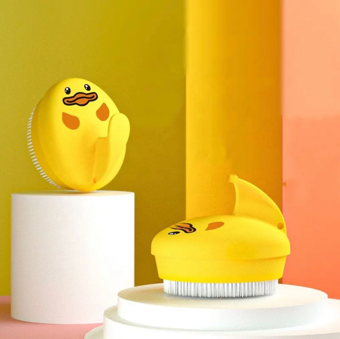 Yellow duckie de zachte wasborstel