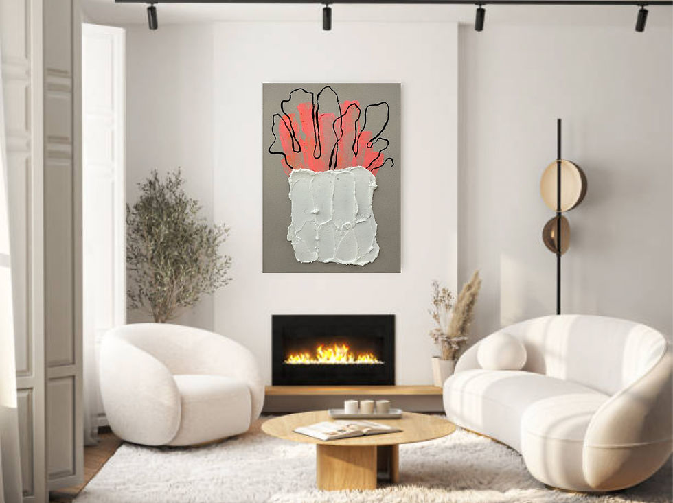 Miniaturbild: Kopie von Kopie von Kopie von Spuren der Zeit , Struktur Kunst, Beige