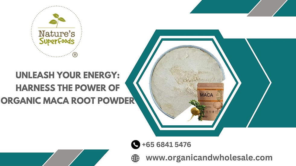 Unleash Your Energy: Harness The Power Of Organic Maca Root Powder
