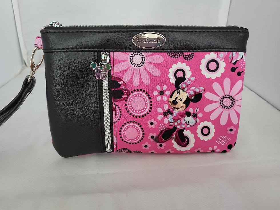Pink Wristlet/Clutch featuring Minnie Mouse