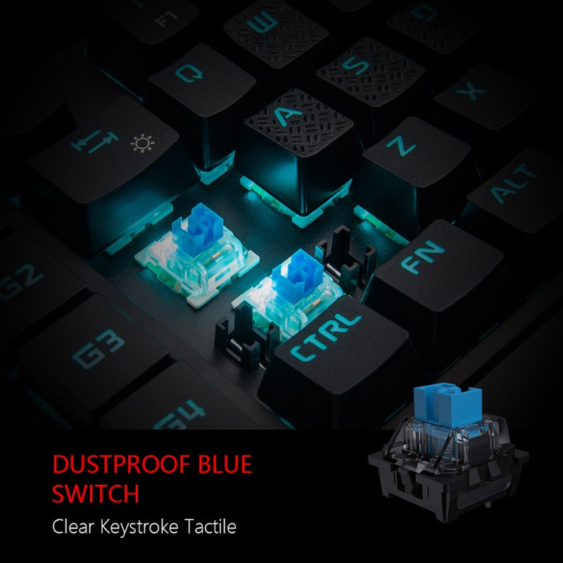 Thumbnail: Vibrant Pro-Gamer One-Handed Mechanical Keyboard