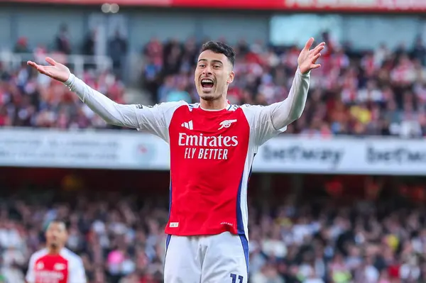 Gabriel Martinelli will be hoping to improve on his performance against Manchester United (Photo by operations@newsimages.co.uk)