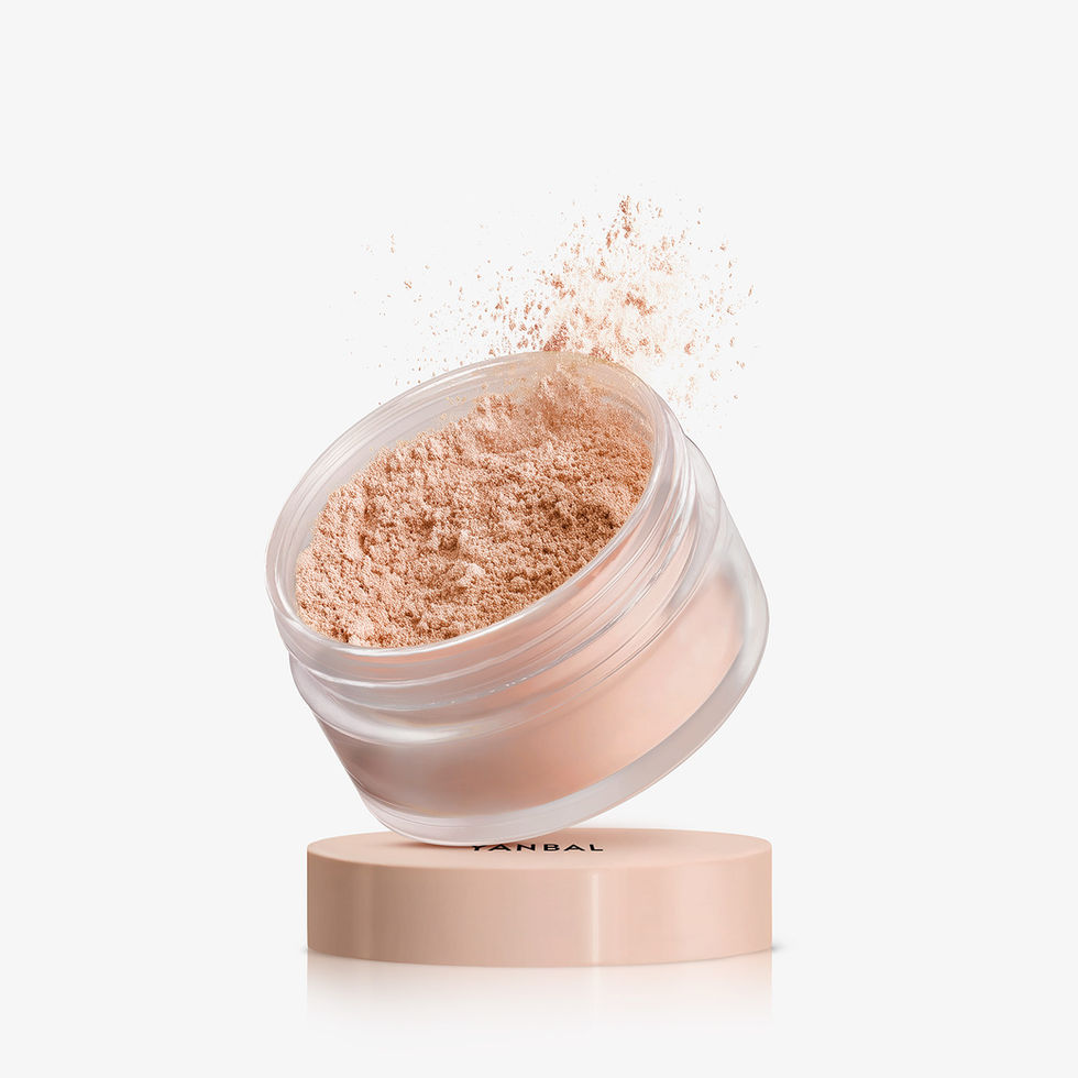 vista frontal sin tapa de polvo suelto de yanbal destello universal