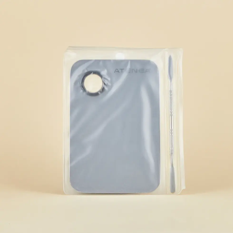 Vista frontal de mezcladora plana de atenea