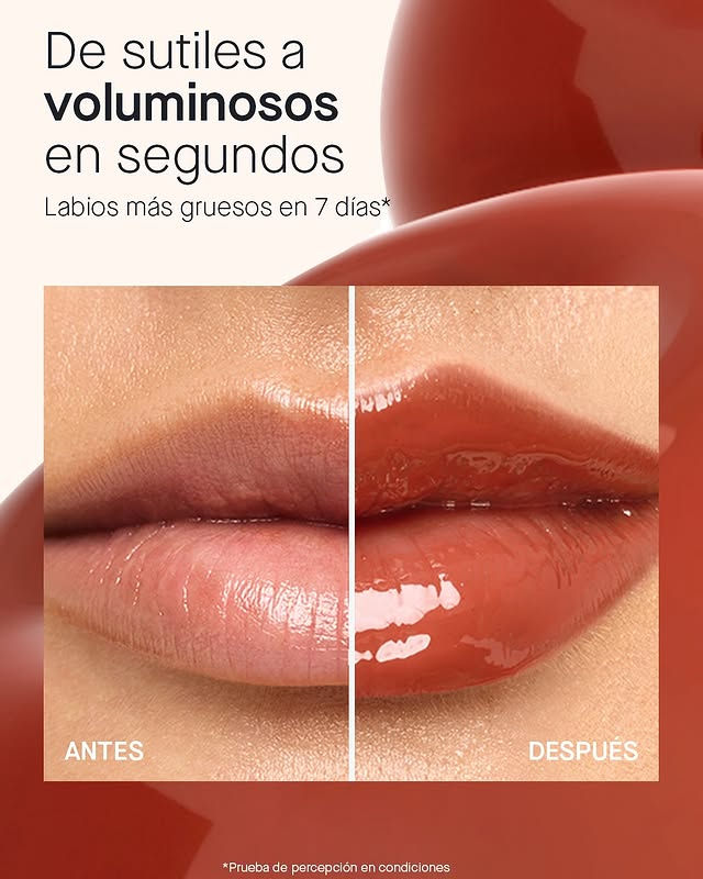 antes y despues de usar labial hidra-lip fucsia bold de yanbal