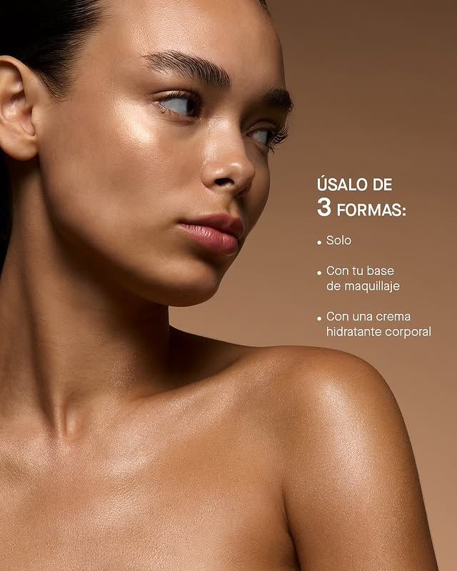 modelo y descripcion de iluminador de rostro y cuerpo de yanbal