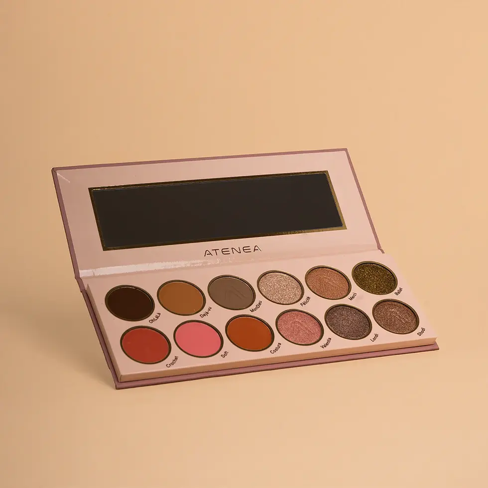 Paleta sombras abierta sublime tonos rose de Atenea