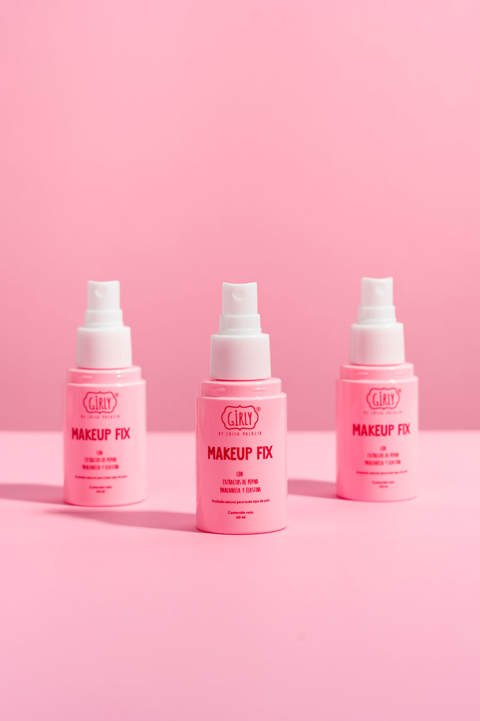 Vista frontal de fijador mini de Girly