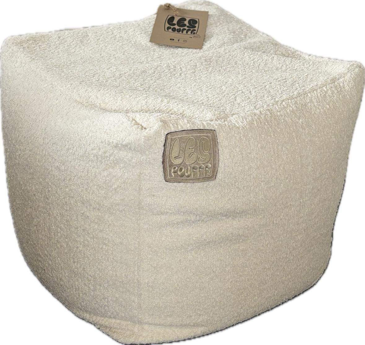 Poufff Blanc grand modèle 50/50/50