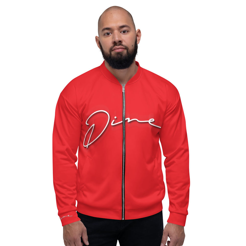 Dime Medusa Unisex Bomber Jacket - Bloody