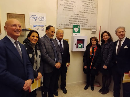 Un defibrillatore per la Comunità ebraica di Napoli