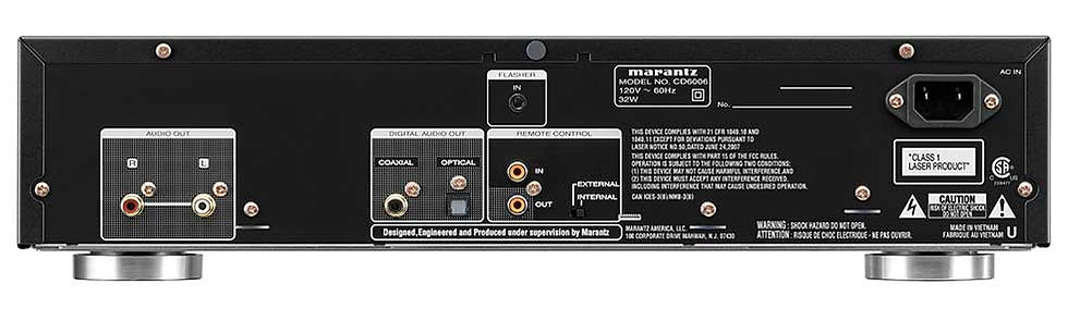 Miniaturbild: Marantz CD6006 schwarz Rückseite