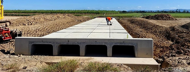 Concreting project in Queensland. Building part of the new highway