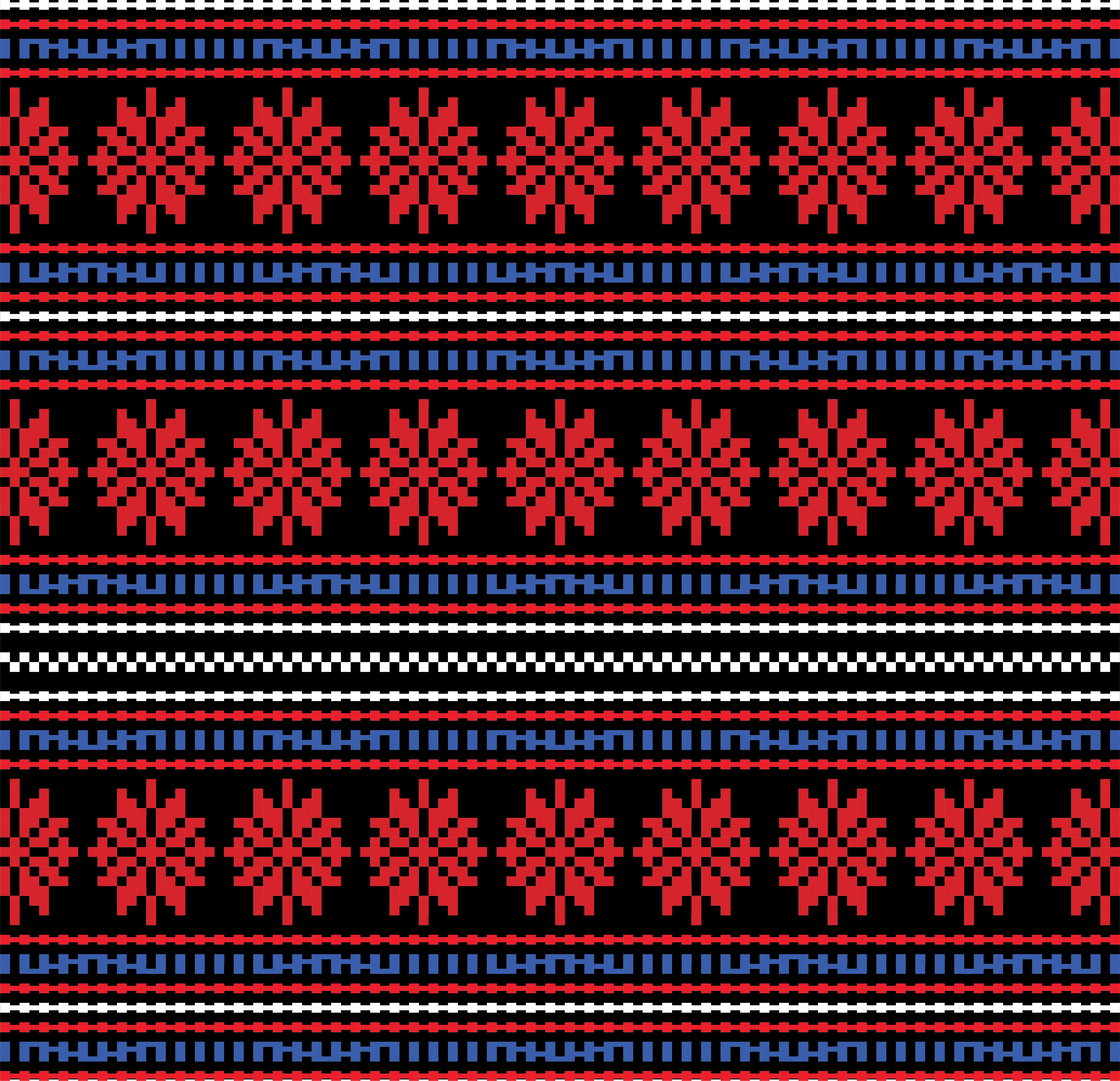 Hoa văn pixel K'HO 015